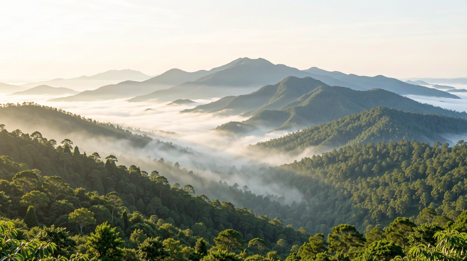 Natural landscape reflecting vitality